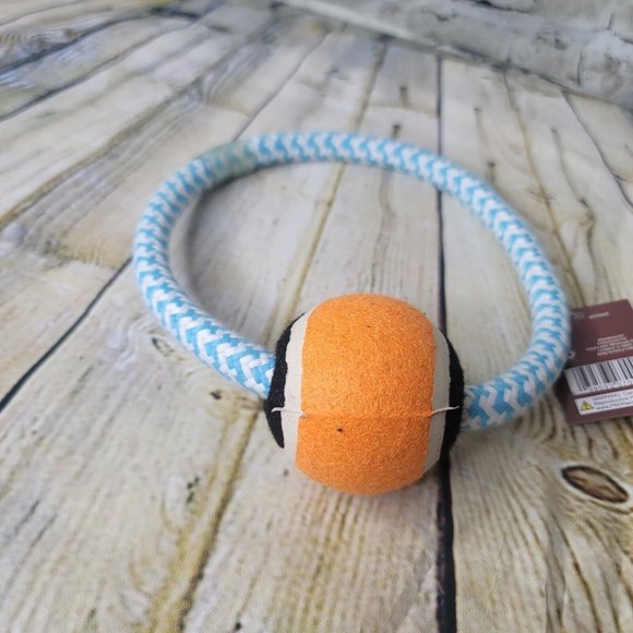 Large Dog Infinity Rope w Tennis Ball JMK 07000 - Picture 1 of 3